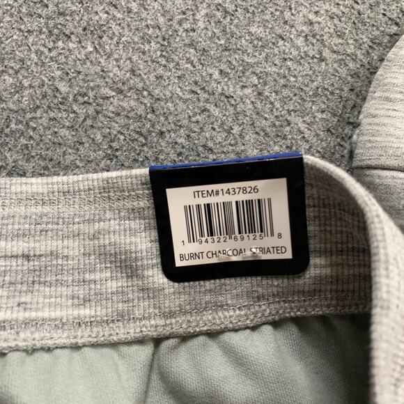 Spyder Active Joggers Mens L Large Burnt Charcoal Striated Performance Tapered - Picture 10 of 14